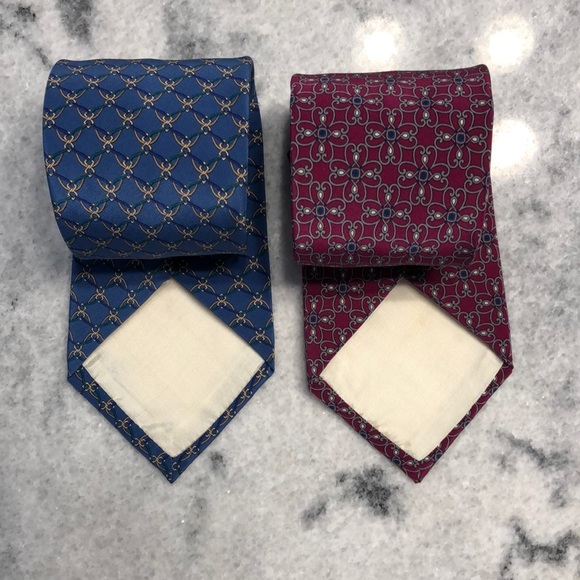 Linea Congiu Silk Men’s Neck Tie - Picture 2 of 6